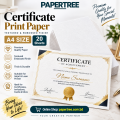 White Textured Embossed Paper A4 20 Sheets Premium Certificate Printing Paper for Certificates & Invitations. 