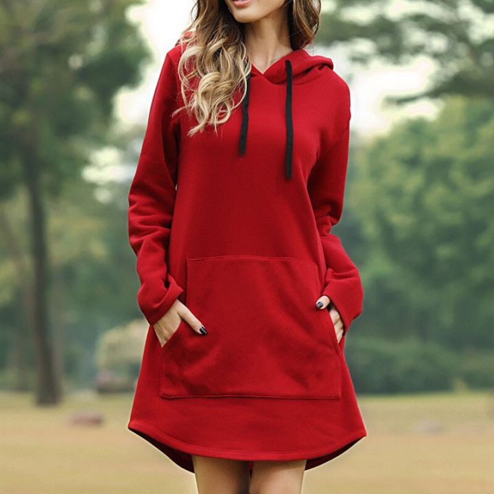 2022%20Autumn%20Fashion%20Women's%20Dress%20Casual%20Black%20O-neck%20Loose%20Print%20Elegant%20Sweatshirt%20Dress%20Female%20Winter%20Warm%20Ladies%20Clothes%20-%20Image%202