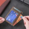 1pc Slim RFID Blocking Leather Wallet Credit ID Card Holder Purse Money Case for Men Women 2018 Fashion Bag 11.5x8x0.5cm.