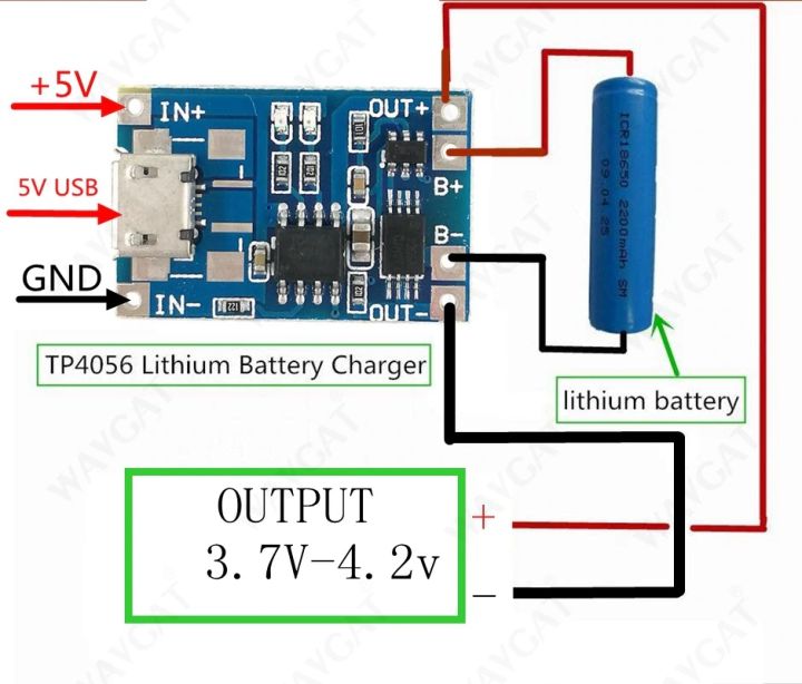 5V%201A%20Micro%20USB%2018650%20Lithium%20Battery%20Charging%20Board%20Charger%20Module+Protection%20Dual%20Functions%20TP4056%20-%20Image%202