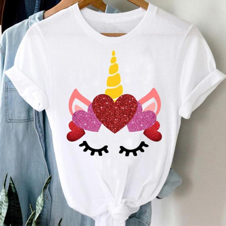 Tee%20Women%20Top%20Letter%20Love%20Heart%2090s%20Clothes%20Lady%20Casual%20Short%20Sleeve%20Fashion%20Summer%20Tshirt%20Regular%20Female%20Graphic%20T-Shirt%20-%20Image%204