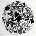 10/30/50PCS Black White Gothic Style Horror Skeleton Graffiti Stickers DIY Laptop Luggage Guitar Skateboard Car Decal Kid Toy F3. 
