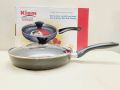 Kiam Granite 28cm Non-Stick Anti Scratch Frying Pan With Lid. Deep Fry Pan With Glass Lid. CD:P150.. 