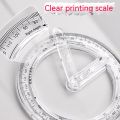Multifunctional Rotatable Drawing Geometry Protractor Spirograph Ruler Student Drafting Tool Children Learning Painting Art Tool Amour zii.