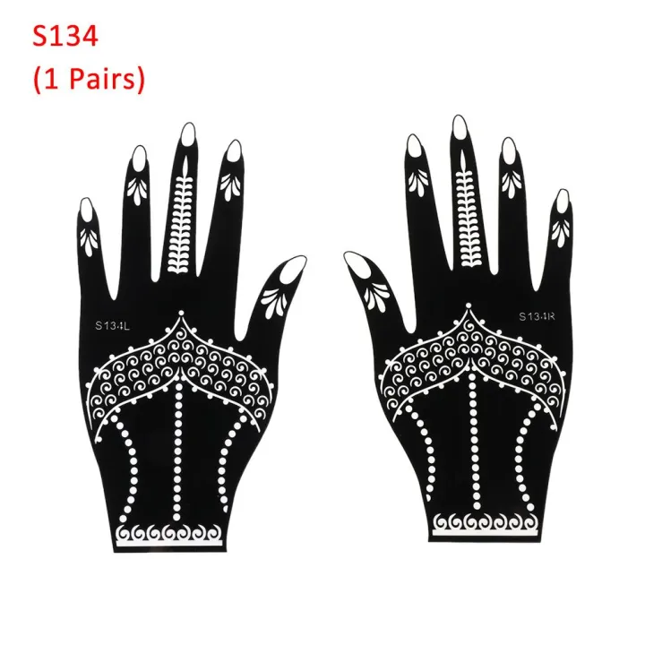 1%20Pairs%20Henna%20Tattoo%20Stencil%20Temporary%20Hand%20Tattoo%20Body%20Art%20Sticker%20Template%20Indian%20Wedding%20Painting%20Henna%20Kit%20Tool%20Amour%20zii%20-%20Image%207