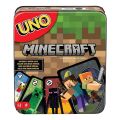 UNO Solitaire Minecraft Iron Box Uno Card Cartoon Animation Entertainment Tabletop Game Multiplayer Battle Collection MC Gift.