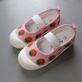TaoziBaby Girls Square Mouth Polka Dot Canvas Shoes Baby Toddler Shoes Toddler Girl Shoes Kids Fashion. 