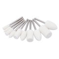 Durable 20Pcs Wool Felt Mounted Mandrel Polishing Buffing Wheels Grinding Bits Grinder Head Polish Watch Jewelry Rotary Tool Accessories Attachment - 1/8 Inch Shank. 