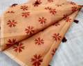 Tangail Tat Multicolor Half Screen Print Saree for Women - Perfect Ethnic Attire - Perfect for All Seasons and Occasions - Great Casual Wear. 
