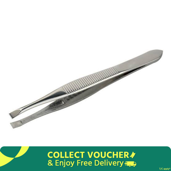 Stainless Steel Tweezers, Chimta - Flattened
