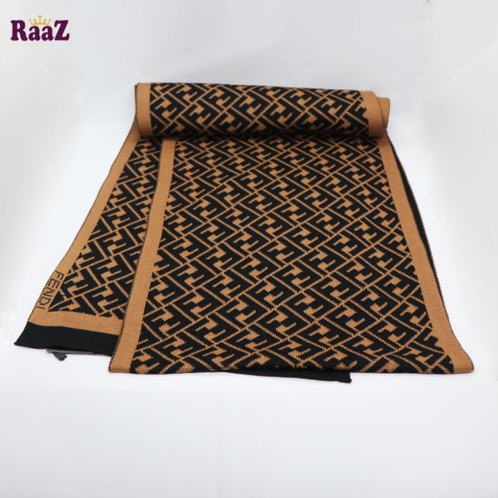 Brown%20Black%20Fendi%20Knitted%20Logo%20Premium%20Wool%20Winter%20Muffler%20-%20Image%202