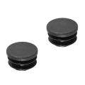 Universal Bicycle 22mm Inner Diameter Handlebar Cover Through Hole with Plug Silicone Handlebar Cover, Black Easy to Use. 