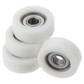 4pcs Low Noise Round Wheel 608ZZ Ball Bearing Chrome Steel 8x32x12mm Double Metal Shielded Bearings Single-row Pre-lubricated Guide Pulley Roller Industrial Equipment. 