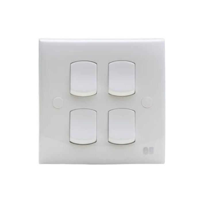 Energypac EG Series 10A 4 Gang Electrical Wall Switch 4Gang