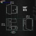 Gpu Power Supply Connector 12vhpwr 16pin 180 Degree Angled Power Adapter Pcie 5.0 for Rtx40 Series Graphics Card High Quality Power Supply Convertor for Gaming Pcs Gpu Power Adapter. 