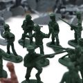 100Pcs/set Military Toy 12Poses Plastic Soldiers Army Men Figures Aircraft Tanks Turret Children Boy Gift Silver Green Brown. 