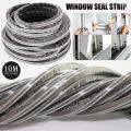 House Soundproofing Windproof Stronger Stickiness door sealing tape Window Sound Insulation Strip Gap Filler Sealer 5M Self Adhesive Seal Strip Weatherstrip for Windows and Doors. 