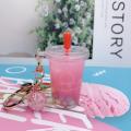 milk tea cup shape Simulated food Fun plastic Hardware Oil quicksand liquid Pendant for Fashion accessory Keychain decoration Gift option Bubble tea lovers Trendy summer accessory. 