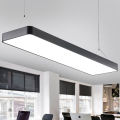 Simple strip LED office chandelier rectangular ceiling light studio meeting room gym classroom supermarket. 