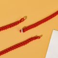 Simple Red Braided Bracelet Girl Lucky Hand Buckle String Bracelet Couple Bracelet Ornament Accessories. 
