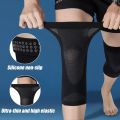 GOMOREON 1Pair Thin Knee Brace Support Elasticated Compression Knee Sleeve Leg Arthritis Injury Bandage Sleeve.