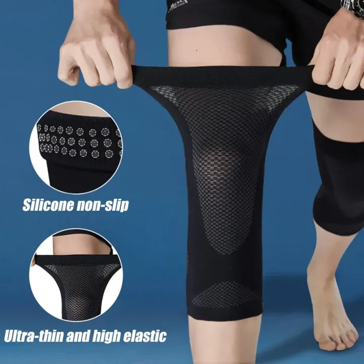 GOMOREON%201Pair%20Thin%20Knee%20Brace%20Support%20Elasticated%20Compression%20Knee%20Sleeve%20Leg%20Arthritis%20Injury%20Bandage%20Sleeve%20-%20Image%205