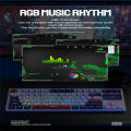 K87 Gaming Keyboard 3-mode Connection Hot Swappable Rgb Backlit Ergonomics Mechanical Keyboard For Laptop Pc.