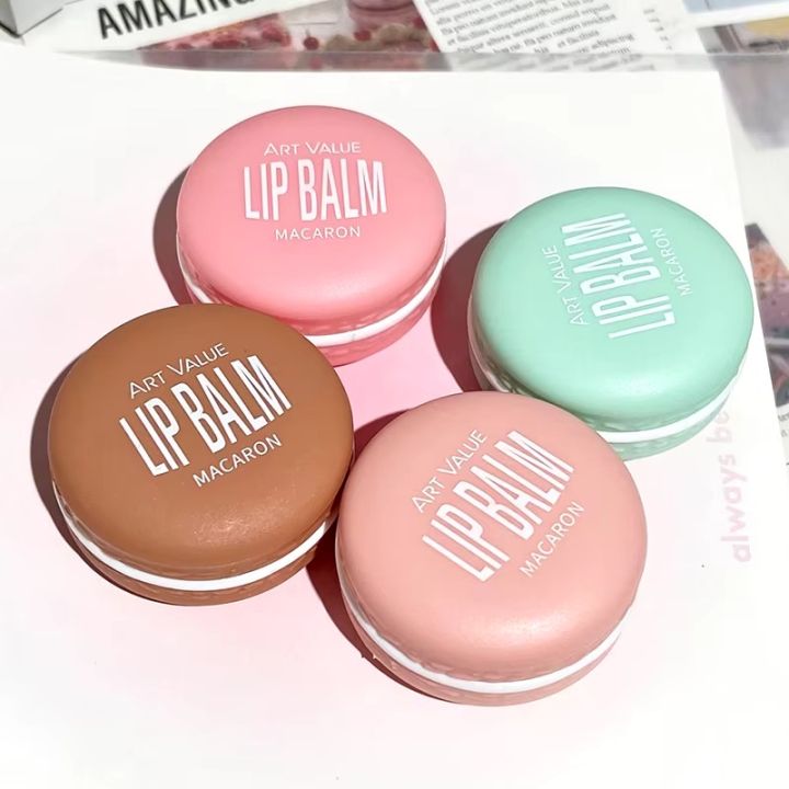 Art Value Macaron Refreshing And Non Greasy Lipsalve Fruit Flavored Lip Balm- 4.3g