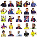 Waterproof Football star Stickers Pack- 50pcs Graffiti Stickers for Kids Adults DIY Laptop Phone Luggage Guitar Car Decoration. 