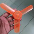 3 Blade DC Motor Fan Propeller FAN Three Leaf Blade Diameter 150mm Shaft Diameter 4mm Plastic 3 Blade Wings Fan For DIY Making Mini DC Fan DIY Accessories.