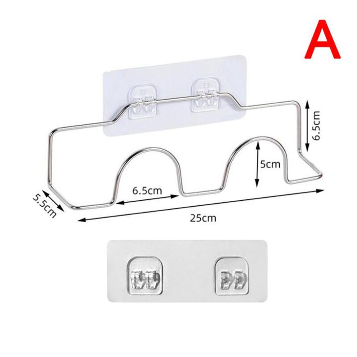 1 Set Slipper Storage Rack Double-layer Shoes Holder Wall Mount Slipper Hanging ShOrganizer Living Room