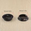 Round Ventilation Grille Cabinet Air Vent Hole Grille 35mm 30 Pieces Black for Bathroom Cabinet Wardrobe Shoe Cabinet.