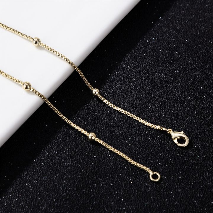 Gold%20Color%20Satellite%20Link%20Chain%20Beaded%20Anklet,%209%2010%2011%20inches%20Box%20Chain%20Ankle%20Bracelet%20for%20Women%20Men%20Waterproof%20-%20Image%207
