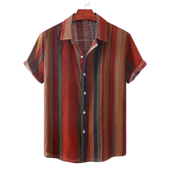 Men Shirt Lightweight Breathable Summer Male Shirt