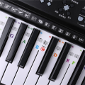 2X Piano Keyboard Stickers Grand/Electric Piano 61 Keys Stave Notation Note Strip Label Symbol for Beginners Students.