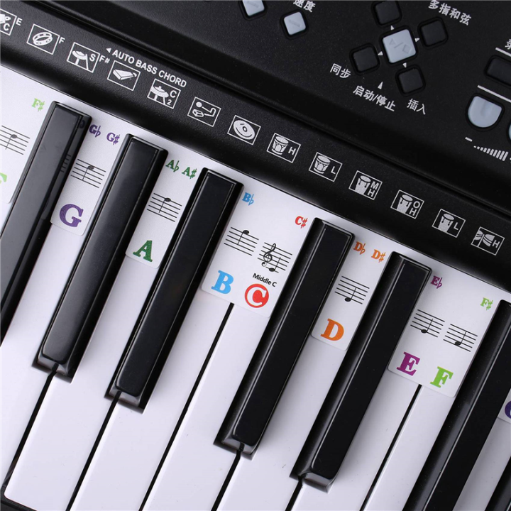 2X%20Piano%20Keyboard%20Stickers%20Grand/Electric%20Piano%2061%20Keys%20Stave%20Notation%20Note%20Strip%20Label%20Symbol%20for%20Beginners%20Students%20-%20Image%204