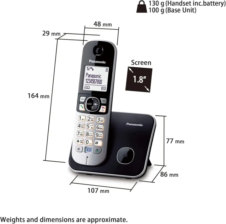 Panasonic%20KX-TG6811%20Digital%201.9%20GHz%20Cordless%20Phone%20-%20Image%207