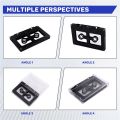 Audio Cassette Shell Case Open Design for DIY Reel to Reel Tape Storage Plastic Shell.