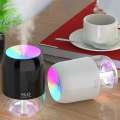 USB Air Humidifier Diffuser Humidifier Atmosphere Light Fragrance Intelligent Colorful for Car Home-A. 