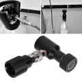 CO2 Adapter Refill Aluminum Connector ASA with G1/2-14 Soda Accessory Black. 