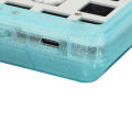Modular Mechanical Keyboard RGB DIY 67 Key Hot Swappable 3pin 5pin Switch Programmable 3 Mode USB C 2.4GHz Keyboard Transparent Blue. 
