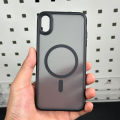 For iPhone X XS XR XSMax Matte Shockproof Cover case Luxury Magnetic For Magsafe Wireless Charging Phone Case.