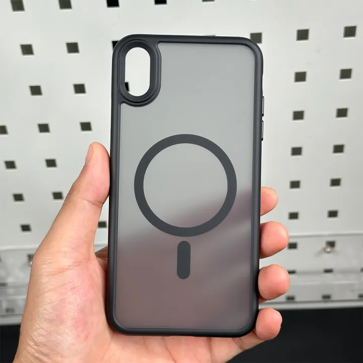 For%20iPhone%20X%20XS%20XR%20XSMax%20Matte%20Shockproof%20Cover%20case%20Luxury%20Magnetic%20For%20Magsafe%20Wireless%20Charging%20Phone%20Case%20-%20Image%205