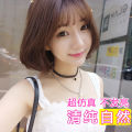 Female Air Bangs Short Straight Hair bobo Rinka Haircut Wig Store Synthetic Wigs.