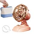 Desk Fan Small Room Air Circulator Fan Strong Wind USB Rechargeable Ultra Quiet 2 Speed Retro Table Fan For SUV RV Truck Home. 