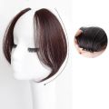 Simple Middle-part Bangs Hair Extensions Clip in the Front Side Bangs Synthetic Fringe Hairpiece French Middle Part Bangs. 