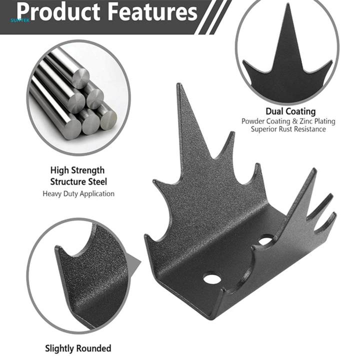 12x%20Anti%20Climb%20Fence%20Spikes%20Hardware%20Screw%20Security%20Fence%20Spikes%20for%20Garden%20Fence%20or%20-%20Image%202