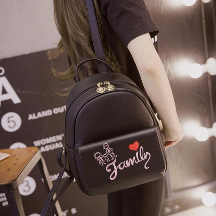 Women's Korean-Style Backpack2023New Backpack Versatile Fashion CasualpuSoft Leather Schoolbag College Style Women Bag Bags