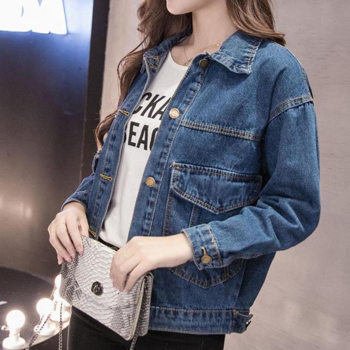 Denim Jacket Women's Korean-Style Loose Short Spring2023New Student Korean Style Work Clothes Top Trendy Early Autumn Clothing All-Matching