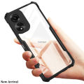 New Design Phone case For OPPO A78 4G NFC Back cover Shockproof Hard Plastic Acrylic Transparent PC With TPU Shell Phone Case Cover For OPPO A78 NFC 4G.